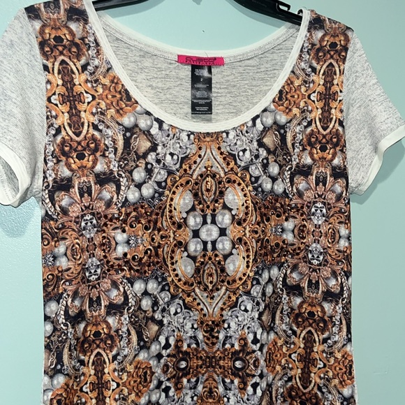 Custo Barcelona Dress midi length beaded Top Victorian mesh hem size medium - Picture 2 of 12